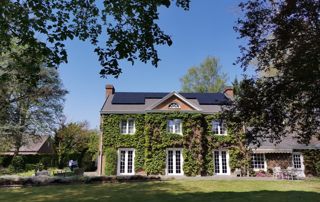 villa à Namur avec panneaux solaires