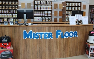 comptoir du magasin Mister Floor