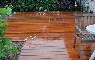 terrasse en bois exotique