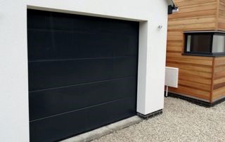 porte de garage noir design