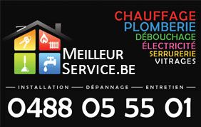 Logo de Meilleur service avec numéro de téléphone (0488/055501)