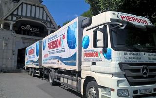 départ du camion de déménagement namur