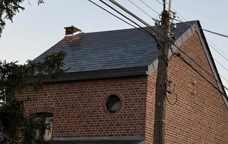 toiture en pente en ardoises