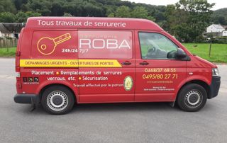 camionnette Serrurerie Roba à Namur