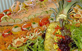 saumon et légumes