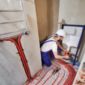 installation de chauffage au sol