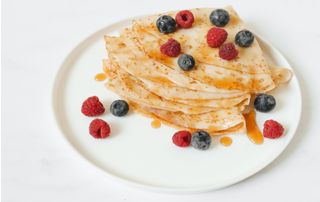 crêpes sucrées garnies