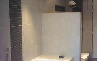 Chantier salle de bain et carrelage