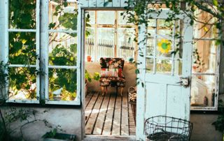 terrasse décorée